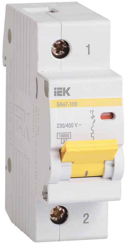 

1P IEK ВА47-100, 16А, C, Выключатель автоматический