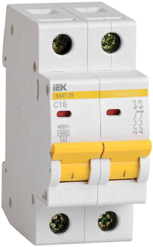 

2P IEK ВА47-29, 25А, C, Выключатель автоматический