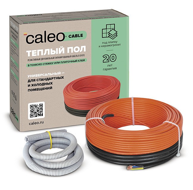 Комплект теплого пола Caleo Cable 18W-10 1.4 м2 от Gdematerial