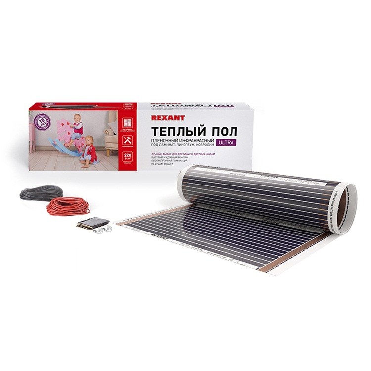 Комплект теплого пола Rexant Ultra RXM 220-0.5-2.5 550 Вт 2.5 м2