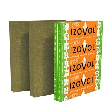 

Теплоизоляция Izovol КВ-200 1200х1000х50 мм 2 плиты