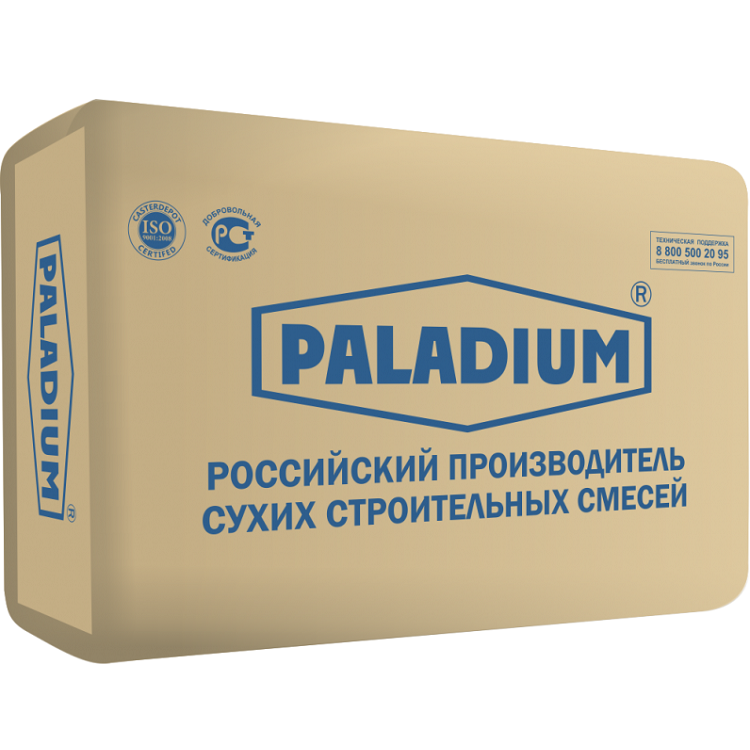 Штукатурка цементная Paladium PalaplasteR-205 высокопрочная 45 кг