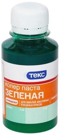 

Текс Универсал №14 0.5 л, Колеровочная паста (зеленая), Зеленый