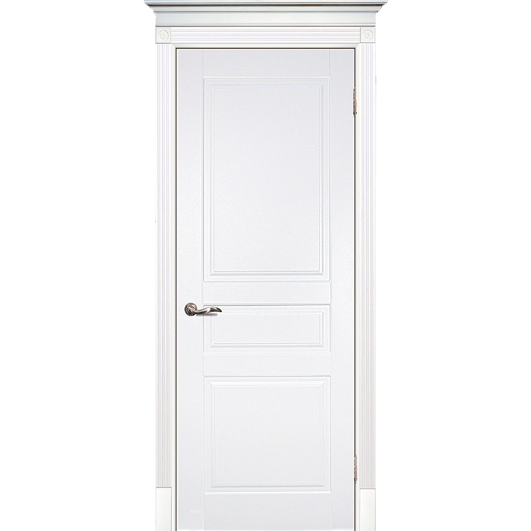 Купить Дверь межкомнатная Текона Смальта 01 белое RAL 9003 глухое 1900х600 мм
