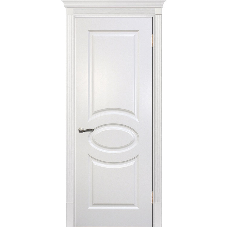 Купить Дверь межкомнатная Текона Смальта 12 молочное RAL 9010 глухое 2000х600 мм