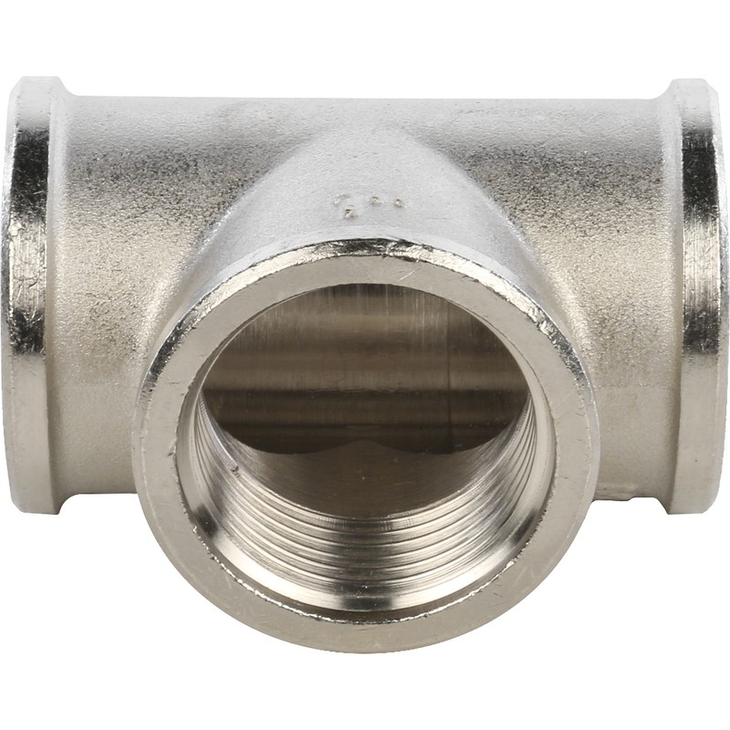 

Тройник Stout SFT-0020-000001 1 дюйм никелированный с внутренней резьбой, Серый
