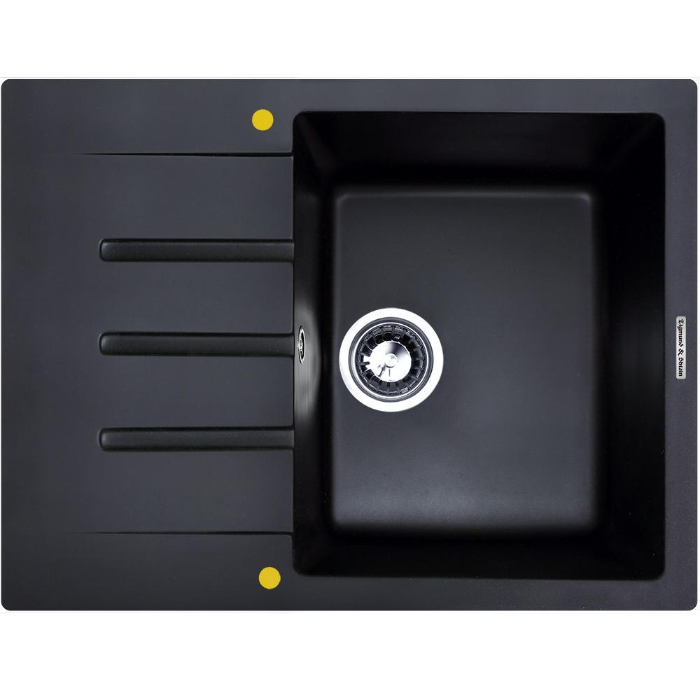 

Кухонная мойка Zigmund & Shtain Rechteck 645 гранитная Черный базальт