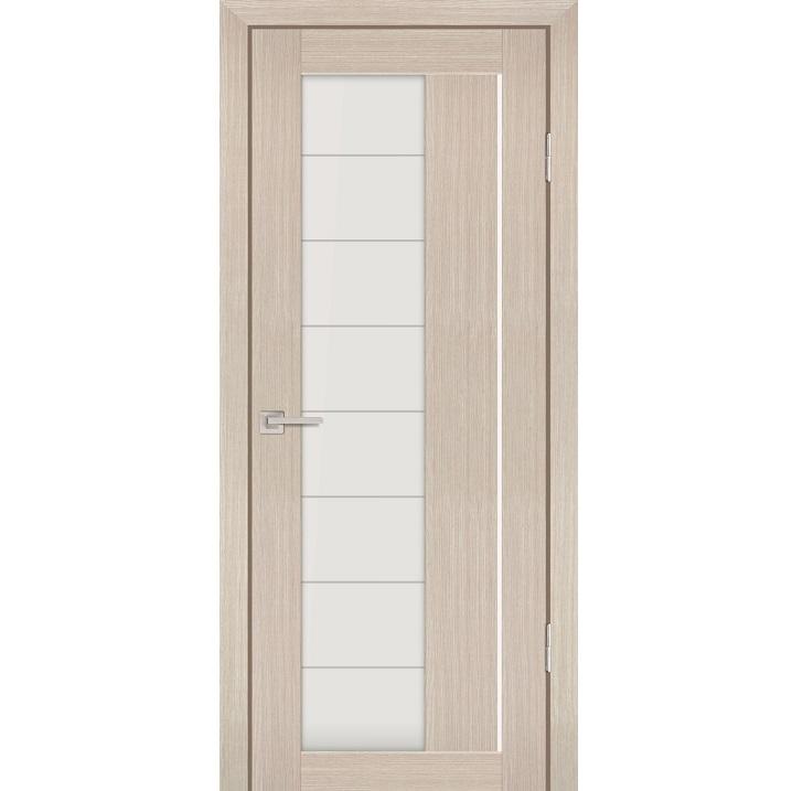 Купить Дверь межкомнатная Profilo Porte PS-41 экошпон Каппучино мелинга стекло белый сатинат 2000х700 мм