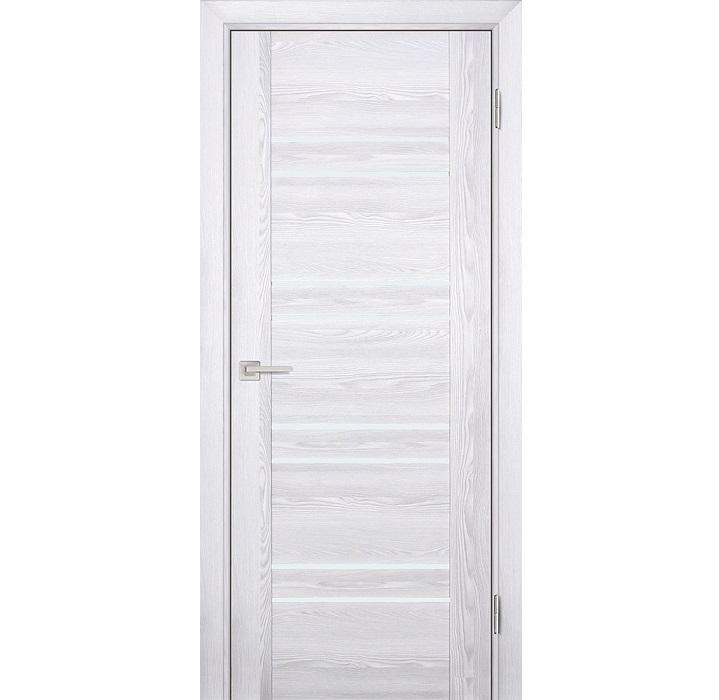 Купить Дверь межкомнатная Profilo Porte PSK-1 экошпон Ривьера айс стекло белый лакобель 1900х550 мм