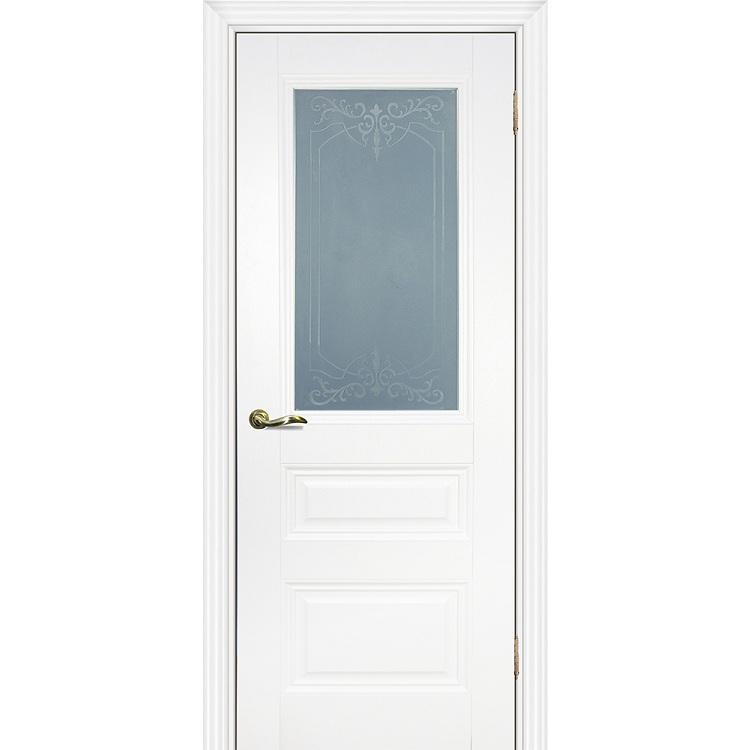 Купить Дверь межкомнатная Profilo Porte PSС-29 Classic экошпон Белый стекло белый сатинат 2000х600 мм
