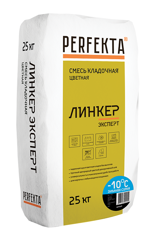 

Смесь кладочная Perfekta Линкер Эксперт зимняя серия черный 25 кг