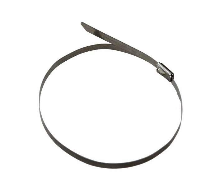 Купить Хомут кабельный 4.6х200 сталь серебр. (уп.50шт) Rexant 07-0208