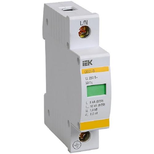 

Ограничитель перенапряжения IEK ОПС1-B 1Р MOP20-1-B