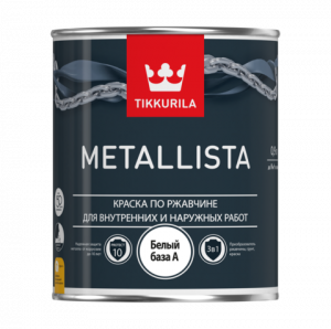 Купить Tikkurila Metallista, 2.5 л. молотковая черная