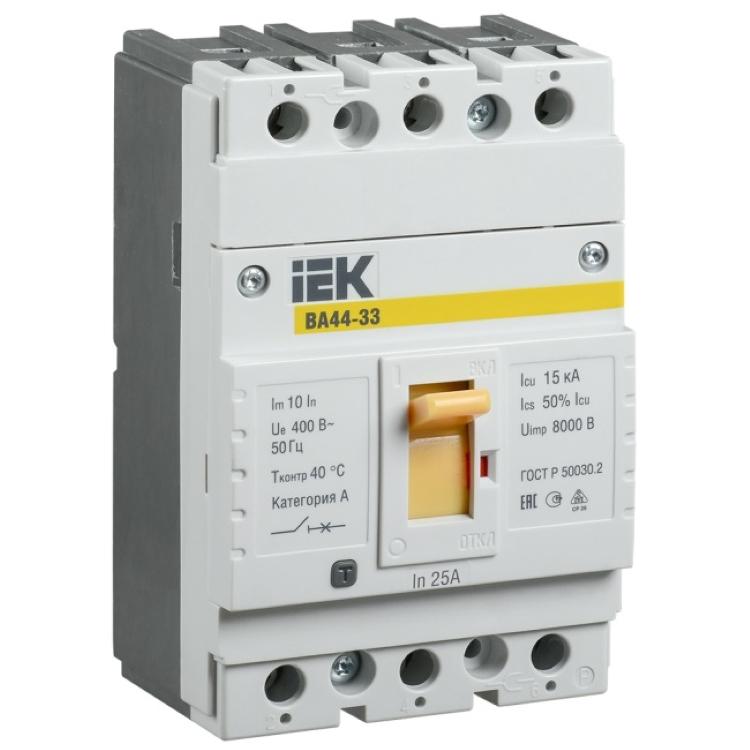Купить Автоматический выключатель IEK ВА44-33 3Р 25А 15кА
