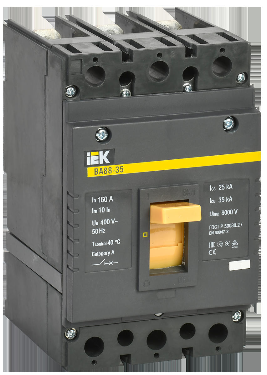 Купить Автоматический выключатель IEK SVA30-3-0160 ВА88-35 3Р