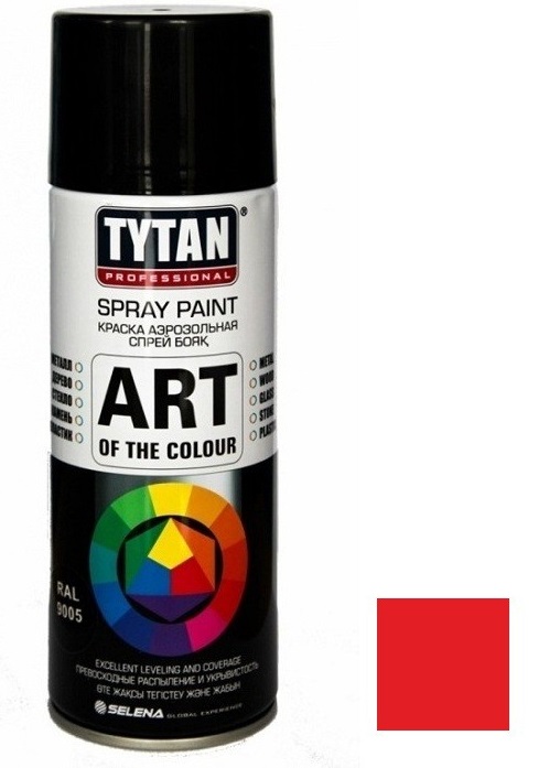 Tytan Professional Art of the colour 400 мл, Краска аэрозольная (красная)