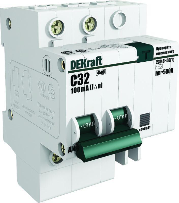 Купить Выключатель автоматический дифференциального тока 2п C 20А 30мА тип AC 4.5кА ДИФ-101 4.5мод. SchE 15004DEK