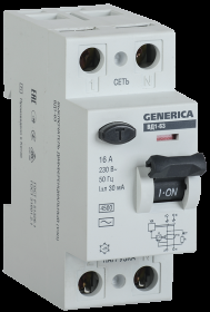 Купить Автоматический выключатель дифференциального тока IEK MDV15-2-063-030 Generic ВА47-100 1Р 32А 10кА х-ка D