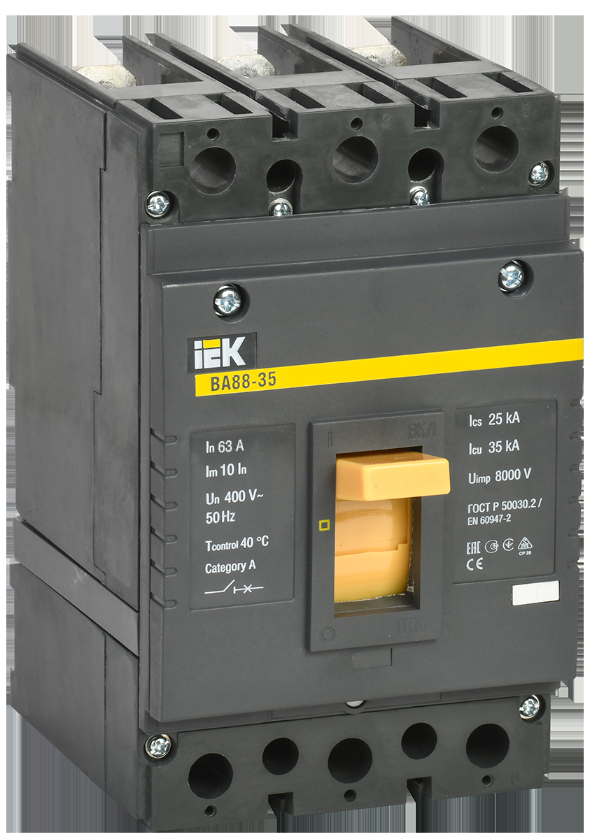 Купить Автоматический выключатель IEK SVA30-3-0063 ВА88-35 3Р