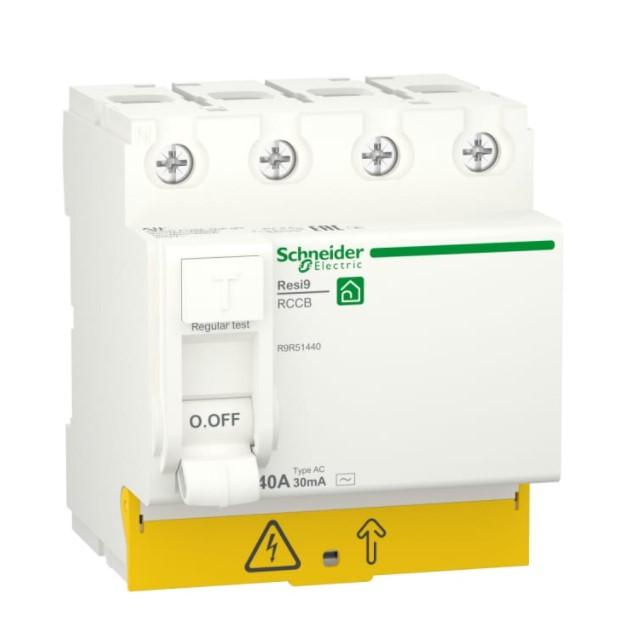Купить Выключатель дифференциального тока Schneider Electric RESI9 R9R51440 4P 40А тип AC