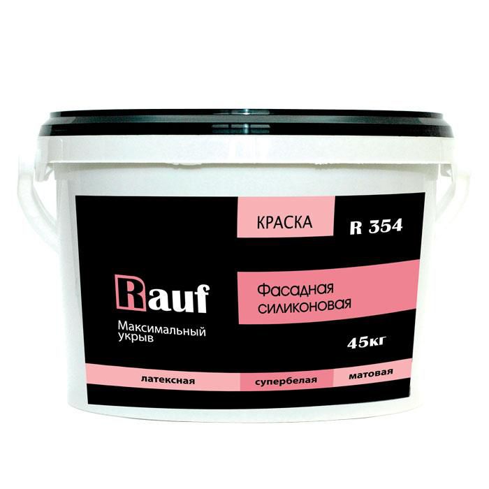 

Rauf R354, 14 кг, Краска фасадная силиконовая, Белый