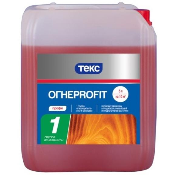 

Состав для защиты древесины Текс Огнеprofit Профи 5 л, Розовый