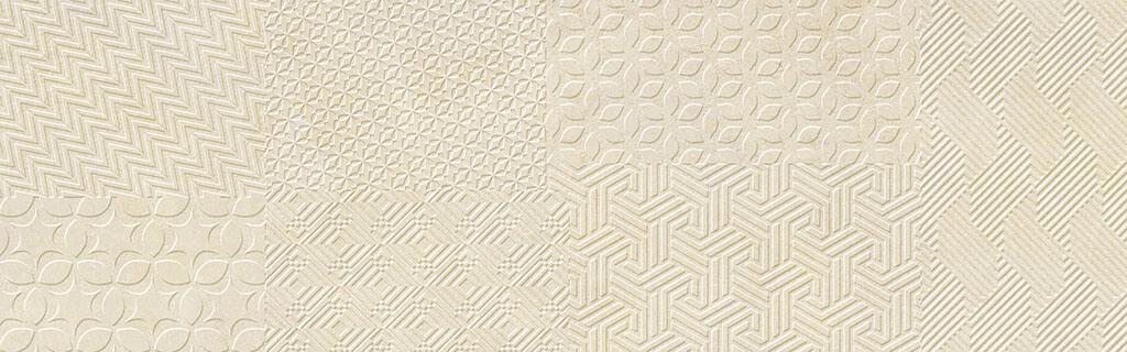 Керамическая плитка MATERIA TEхTILE Ivory 25х80 (стена) 1,2м(6шт)/50,4м