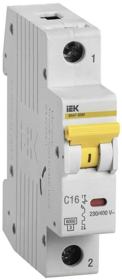 Купить Автоматический Выключатель Дифференциального Тока IEK MVA31-1-016-C 16 A