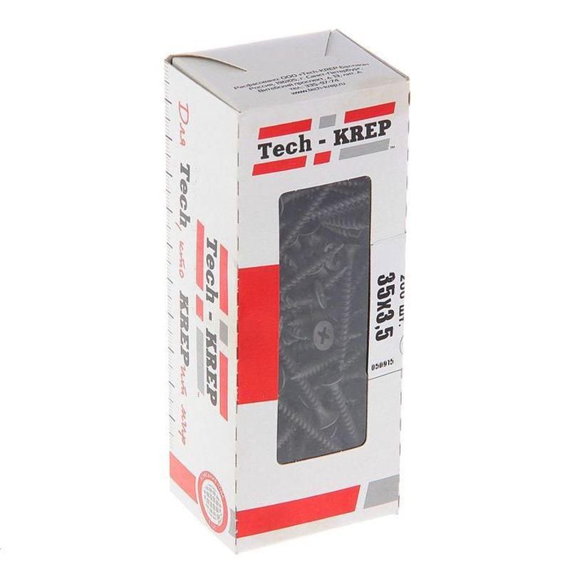 Купить Саморез 3.5х35 гипсокартон-металл (уп.200шт) коробка Tech-Krep 102130