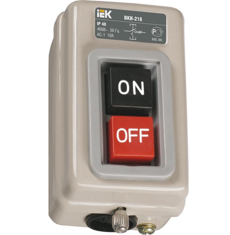 

Выключатель IEK ВКИ-211 3Р 6А 230/400В IP40, Серый