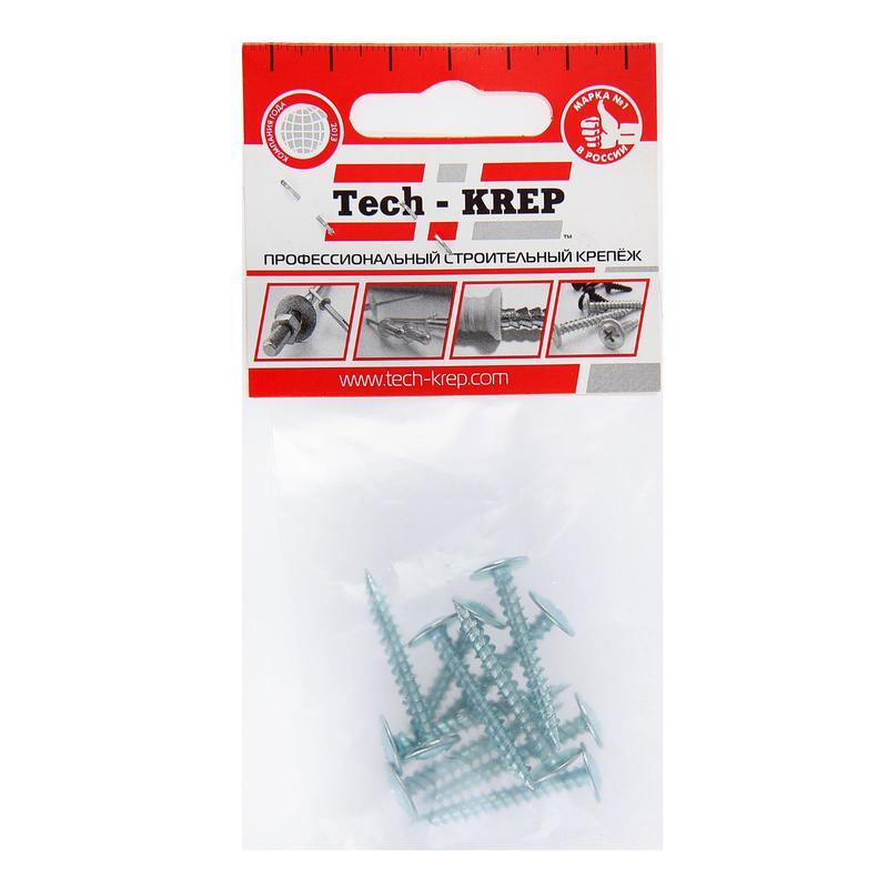 Купить Саморез для тонкого метал. листа 4.2х32 (уп.10шт) пакет Tech-Krep 102391