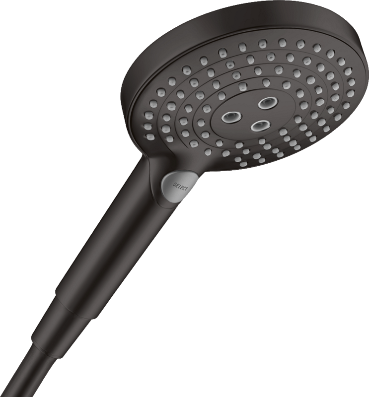 Купить Ручной душ Hansgrohe Raindance Select S 26530670, 12 см, 3 режима, чёрный матовый
