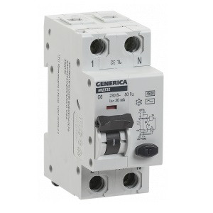 Купить Автоматический выключатель дифференциального тока IEK Generica АВДТ 32 C6 MAD25-5-006-C-30