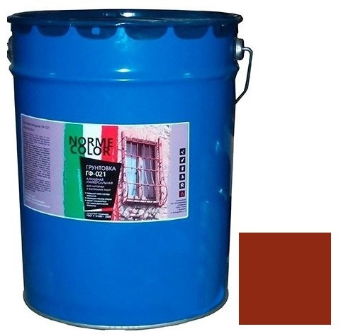 

Грунтовка Norme Color ГФ-021 красно-коричневая 20 кг, Коричневый