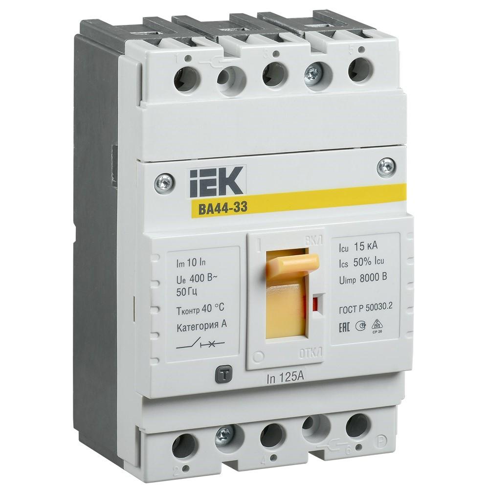 Купить Автоматический выключатель IEK ВА44-33 3Р 125А 15кА