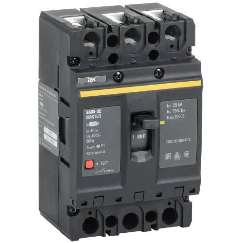 

Выключатель автоматический IEK Master ВА88-32 3Р 100А 25кА