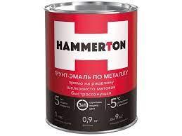 Купить HAMMERTON грунт-эмаль по ржавчине 3 в 1 зеленая 0,9 кг 14 205552