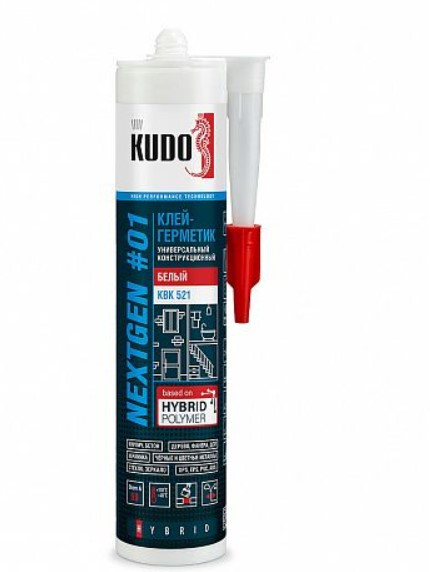 Купить Клей-герметик универсальный конструкционный Kudo Nextgen KBK 521 гибридный 280 мл