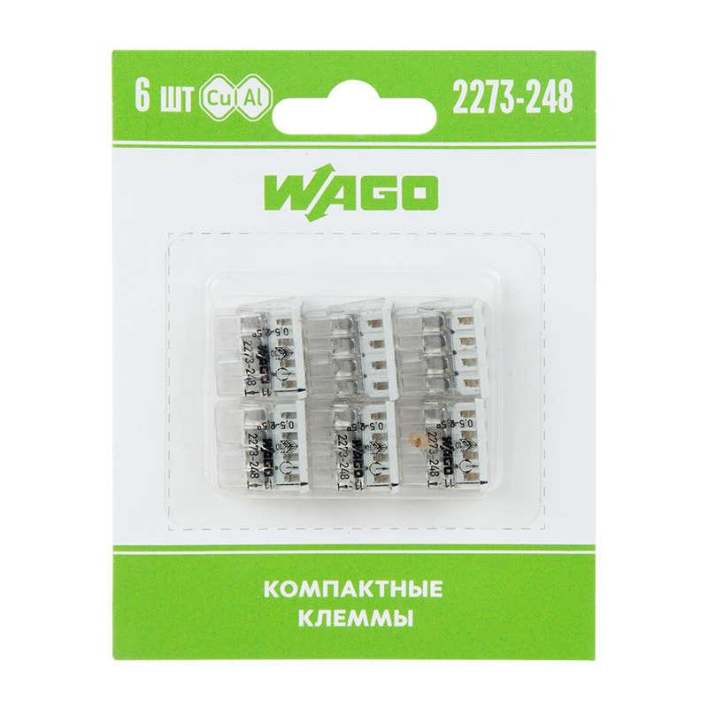 

Клемма 8-х проводн. для распред. короб. (с контактн. пастой "Alu-Plus") 2273-248 (уп.6шт) WAGO 07-5145-06
