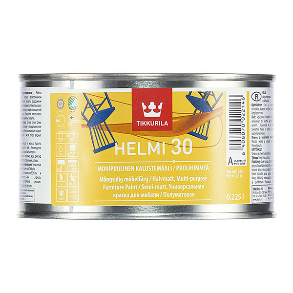 Купить Хелми 30  краска для мебели п/матов. 0,225 л (1/3) "Тиккурила"