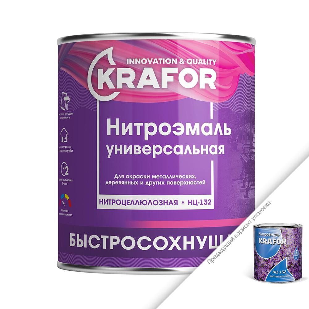 Купить Эмаль НЦ-132 зеленая 0,7 кг (14) "Krafor"