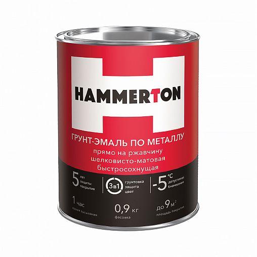 Купить HAMMERTON грунт-эмаль по ржавчине 3 В 1 синяя 0,9 кг 14 205556