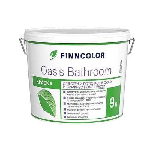 Купить Краска для стен и потолков Oasis Bathroom база С 9 л