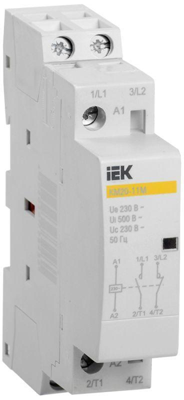 Купить Контактор модульный IEK MKK11-20-22 КМ20-20М AC