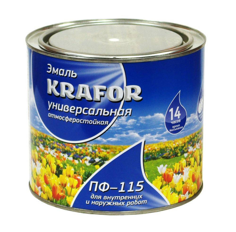 Купить Krafor эмаль ПФ-115 голубая 1,8 кг 6 25994