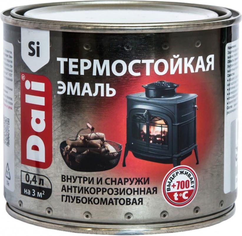 Купить Dali эмаль термостойкая черная 0,4 л 6 46459