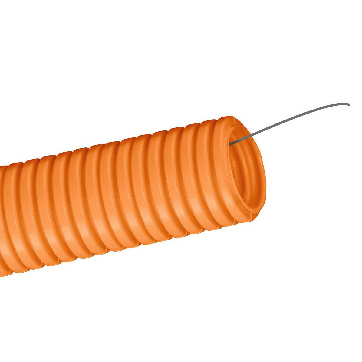 Купить Труба ПНД гофрированная DKC 71532 d32 мм тяжелая с протяжкой оранжевая