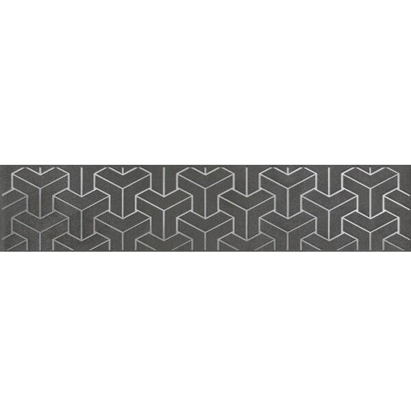

Бордюр керамический Kerama Marazzi AD/D569/6400 Ломбардиа антрацит 250х54 мм, Черный