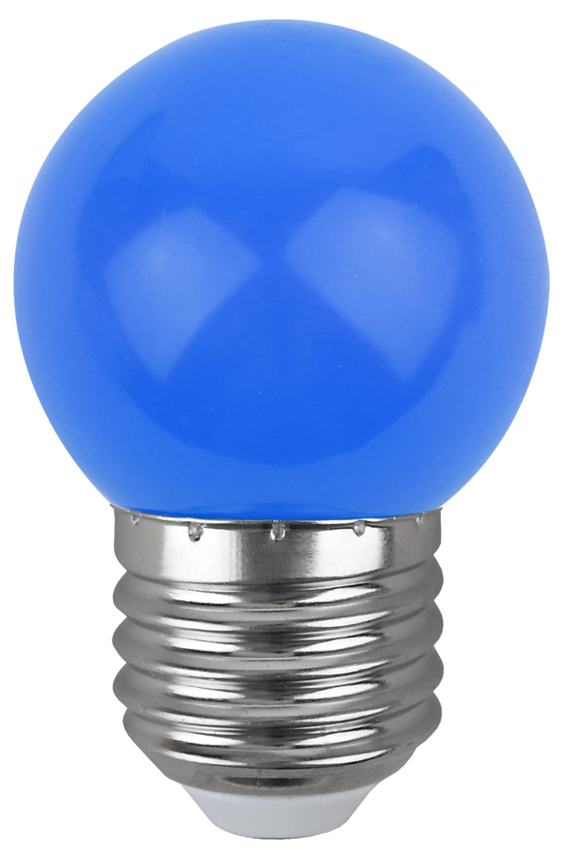 Купить Лампа светодиодная Эра STD ERABL45-E27 шар для белт-лайт синий